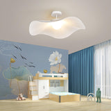 Modern White Cloud Fabric LED Ceiling Lamp for Bedroom and Kids Room