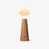 Cloudlet LED Table Lamp Contemporary Wood and Acrylic Desk Light for Soft Ambient Illumination
