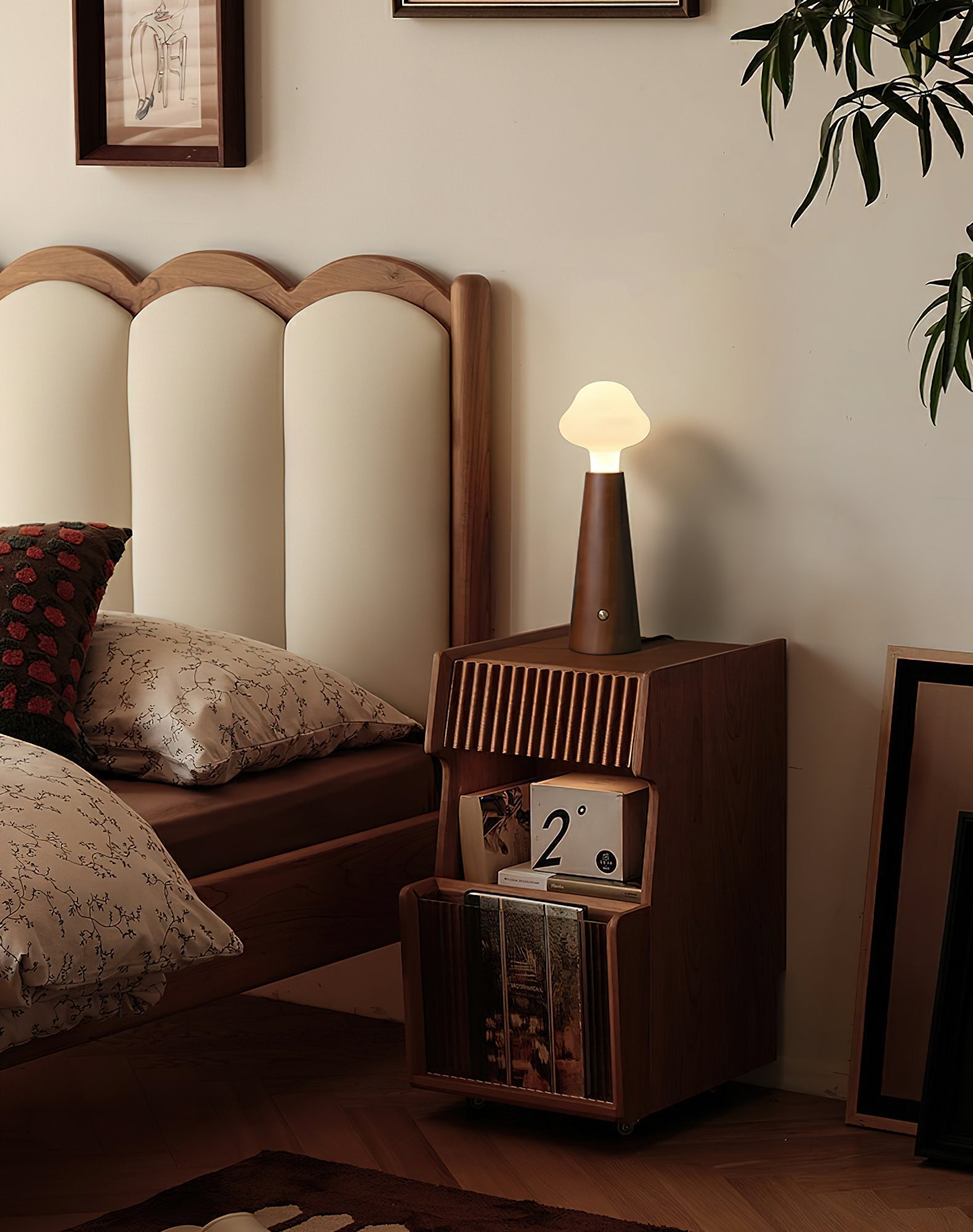 Cloudlet LED Table Lamp Contemporary Wood and Acrylic Desk Light for Soft Ambient Illumination