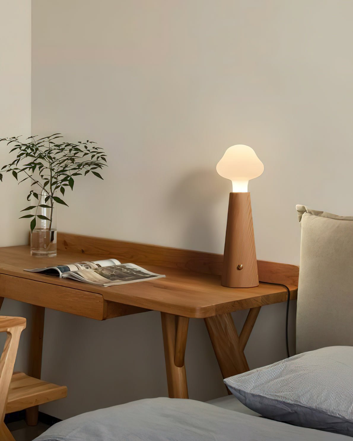 Cloudlet LED Table Lamp Contemporary Wood and Acrylic Desk Light for Soft Ambient Illumination
