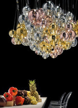 artistic-led-cluster-bubble-pendant-lamp-with-chrome-accents-and-glass-spheres