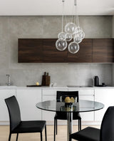 artistic-led-cluster-bubble-pendant-lamp-with-chrome-accents-and-glass-spheres