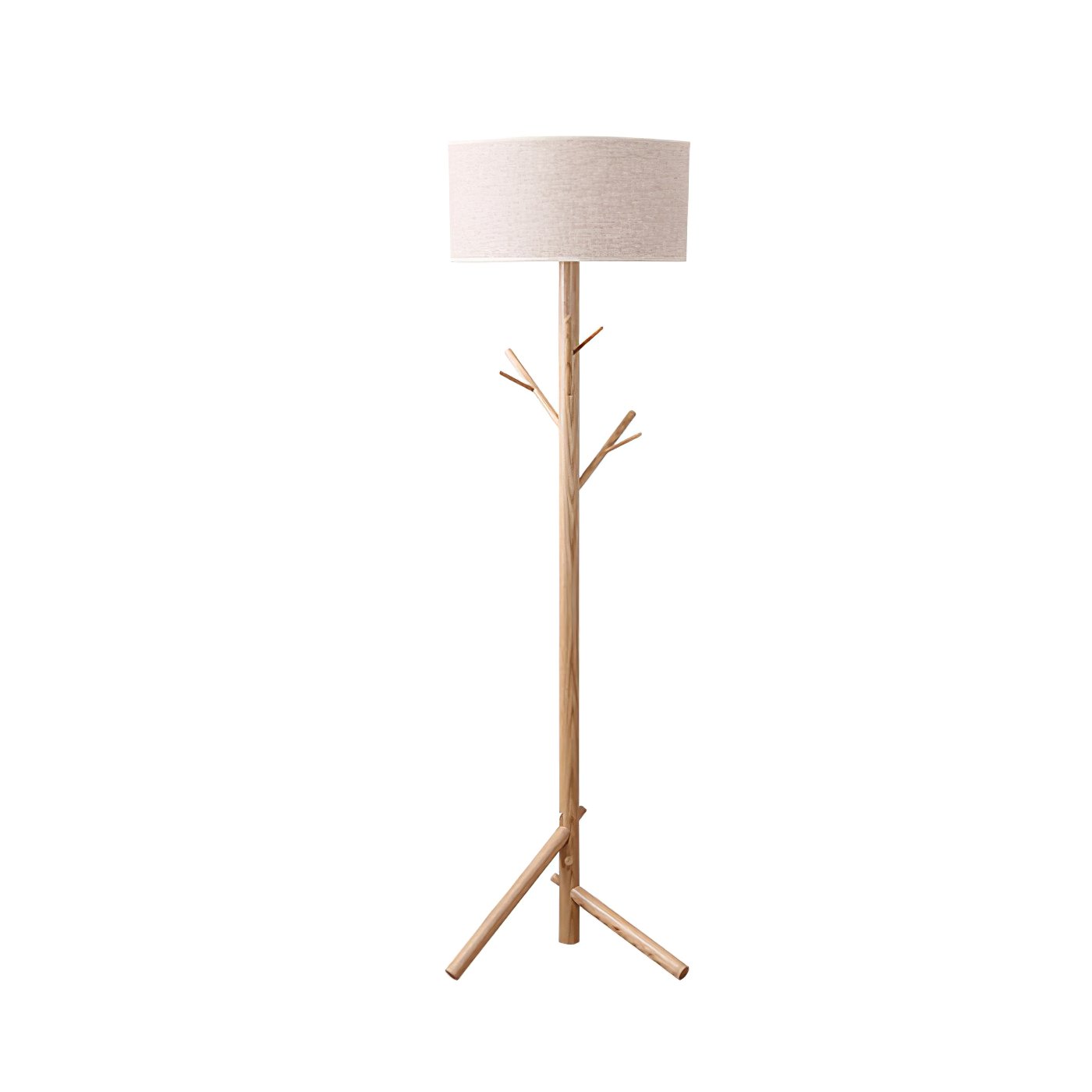 modern-ash-wood-tripod-floor-lamp-with-integrated-coat-rack-and-fabric-shade