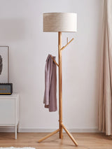 modern-ash-wood-tripod-floor-lamp-with-integrated-coat-rack-and-fabric-shade