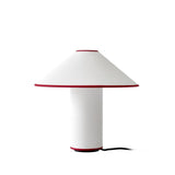 Colette Art Deco Portable Table Lamp with Elegant Textured Fabric Shade