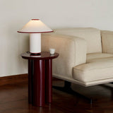 Colette Art Deco Portable Table Lamp with Elegant Textured Fabric Shade