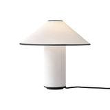 Colette Art Deco Portable Table Lamp with Elegant Textured Fabric Shade