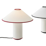 Colette Art Deco Portable Table Lamp with Elegant Textured Fabric Shade