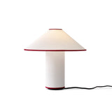 Colette Art Deco Portable Table Lamp with Elegant Textured Fabric Shade