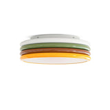 Modern Colorful Layered LED Flush Mount Ceiling Light Round Acrylic Lamp for Bedroom and Living Room