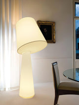 Modern Column White Fabric Floor Lamp Elegant Minimalist Cylinder Standing Light