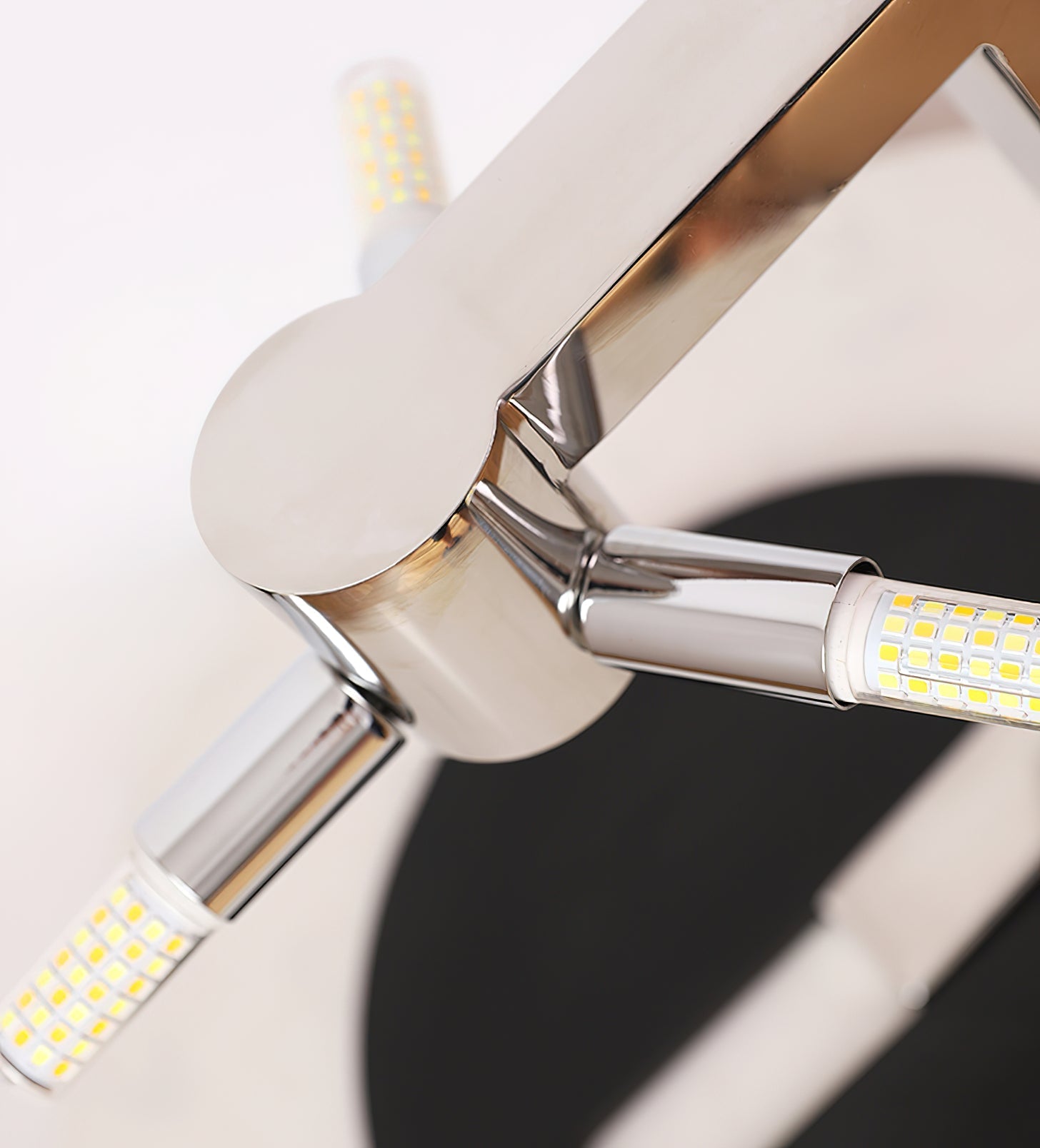Modern Natural Alabaster Desk Lamp with Polished Metal Base and LED G9 Socket