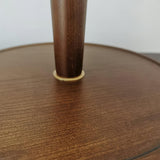 Modern Scandinavian Wooden Table Lamp with White Pleated Fabric Cone Shade