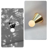 Modern Minimalist Conical Glass Ceiling Light Fixture for Indoor Use