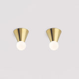Modern Minimalist Conical Glass Ceiling Light Fixture for Indoor Use
