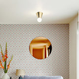Modern Minimalist Conical Glass Ceiling Light Fixture for Indoor Use