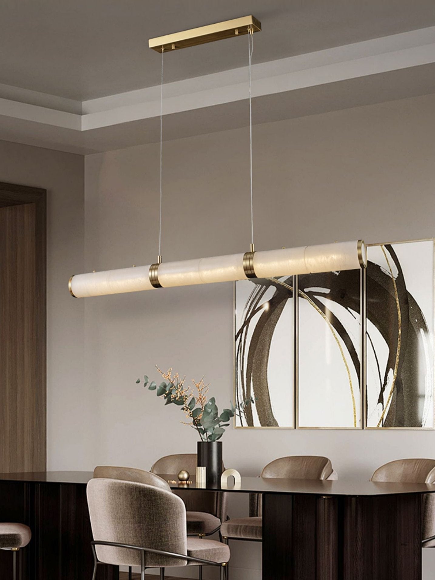 luxury-brass-and-alabaster-linear-pendant-light-modern-integrated-led-kitchen-island-chandelier