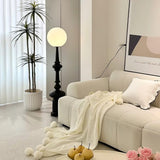 Roman Column Ambient Floor Lamp Classical Resin Standing Light for Living Room Bedroom