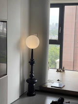 Roman Column Ambient Floor Lamp Classical Resin Standing Light for Living Room Bedroom