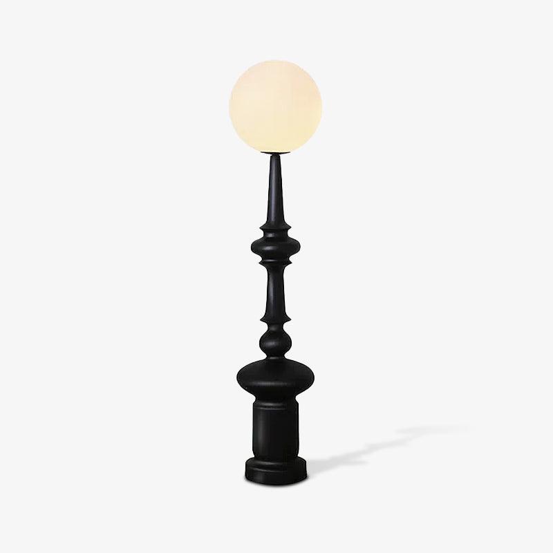 Roman Column Ambient Floor Lamp Classical Resin Standing Light for Living Room Bedroom