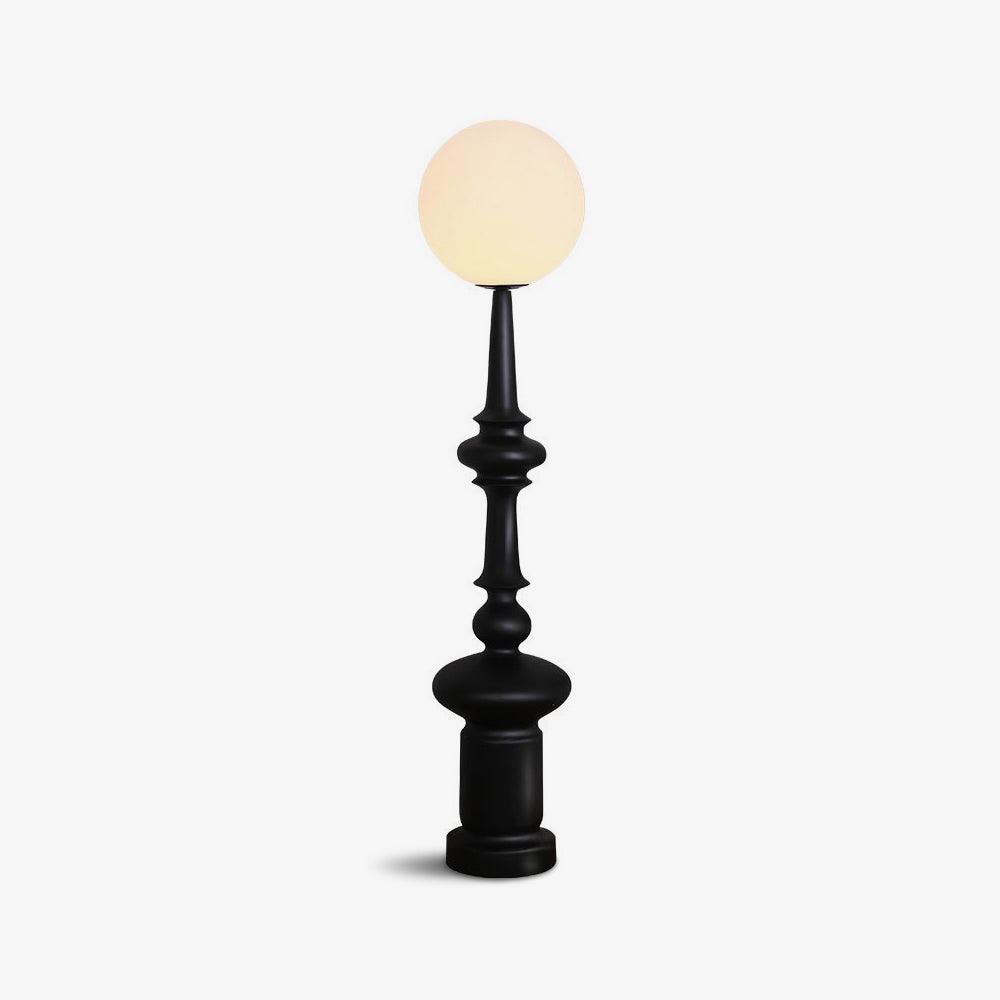 Roman Column Ambient Floor Lamp Classical Resin Standing Light for Living Room Bedroom