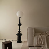 Roman Column Ambient Floor Lamp Classical Resin Standing Light for Living Room Bedroom