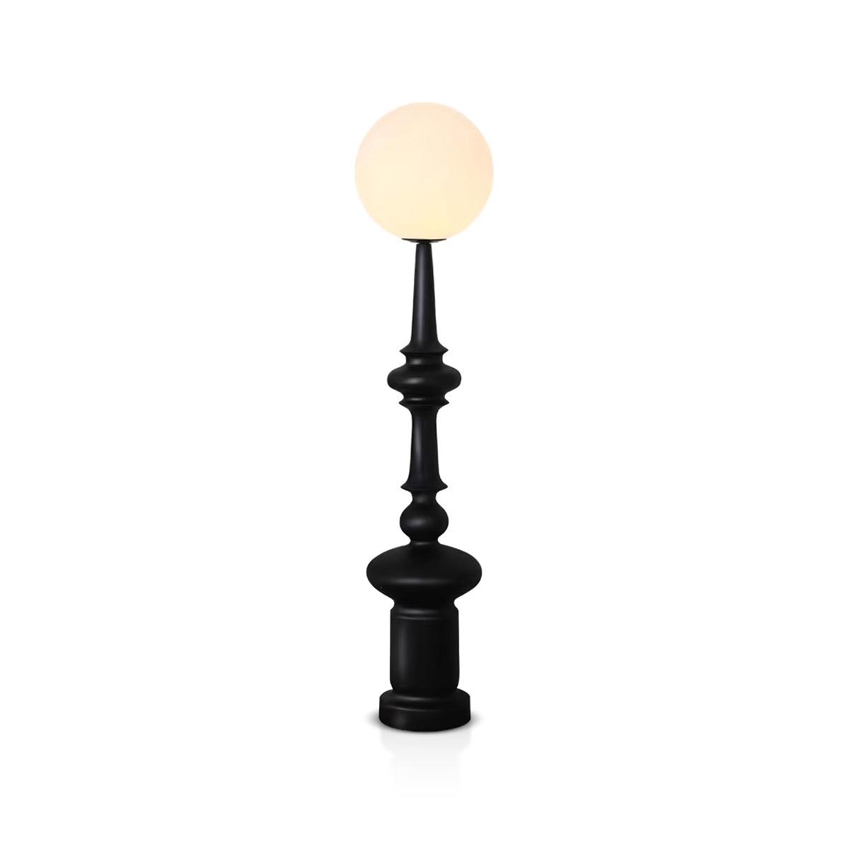Roman Column Ambient Floor Lamp Classical Resin Standing Light for Living Room Bedroom