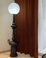 Roman Column Ambient Floor Lamp Classical Resin Standing Light for Living Room Bedroom