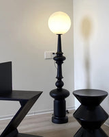 Roman Column Ambient Floor Lamp Classical Resin Standing Light for Living Room Bedroom