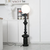 Roman Column Ambient Floor Lamp Classical Resin Standing Light for Living Room Bedroom