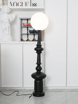Roman Column Ambient Floor Lamp Classical Resin Standing Light for Living Room Bedroom