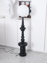 Roman Column Ambient Floor Lamp Classical Resin Standing Light for Living Room Bedroom