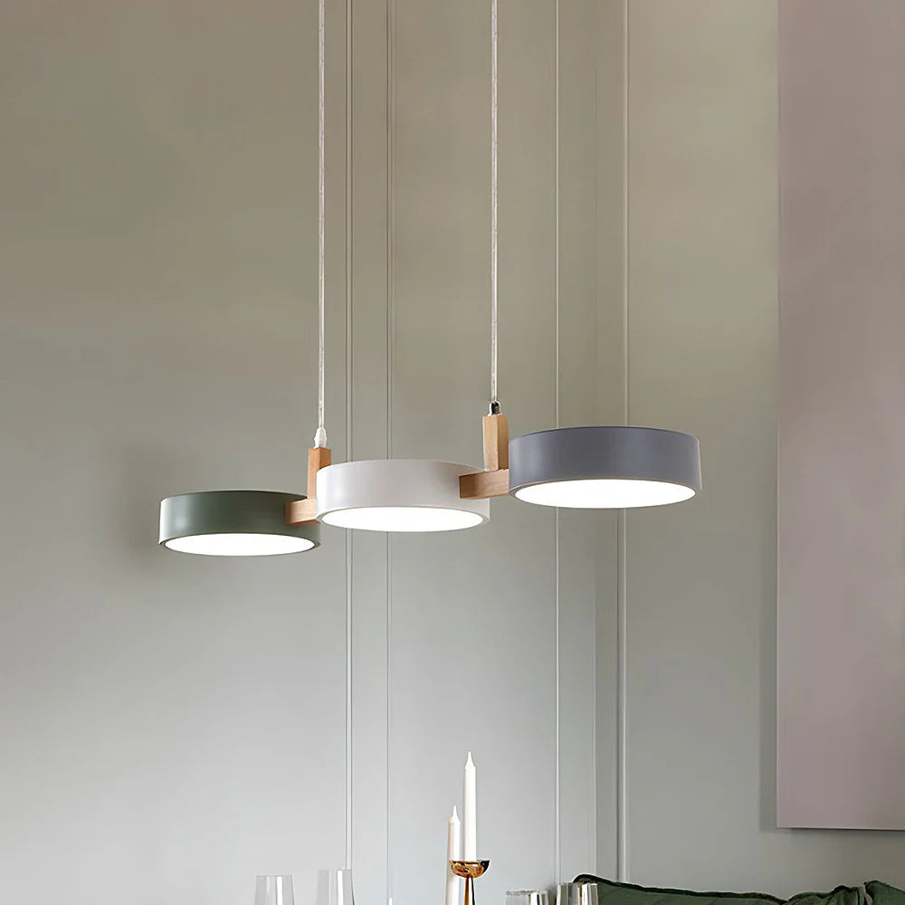 Nordic Modern Metal Cylinder Pendant Light