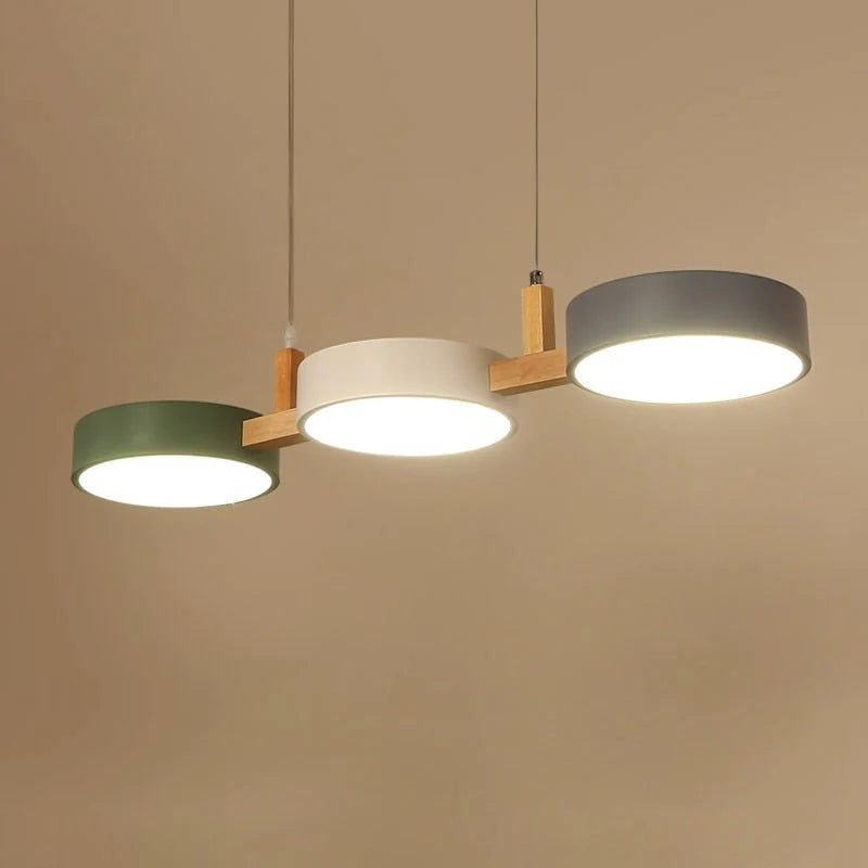 Nordic Modern Metal Cylinder Pendant Light