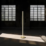 Modern Architectural LED Torchiere Floor Lamp with Minimalist Grid Design