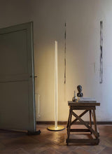 Modern Architectural LED Torchiere Floor Lamp with Minimalist Grid Design