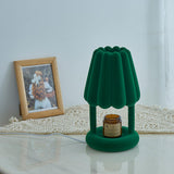 Modern Coral Ice Cream Accent Table Lamp Sculptural Flocking Resin Lighting
