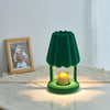 Modern Coral Ice Cream Accent Table Lamp Sculptural Flocking Resin Lighting