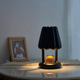 Modern Coral Ice Cream Accent Table Lamp Sculptural Flocking Resin Lighting