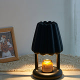Modern Coral Ice Cream Accent Table Lamp Sculptural Flocking Resin Lighting