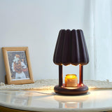 Modern Coral Ice Cream Accent Table Lamp Sculptural Flocking Resin Lighting