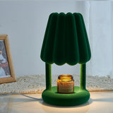 Modern Coral Ice Cream Accent Table Lamp Sculptural Flocking Resin Lighting