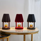 Modern Coral Ice Cream Accent Table Lamp Sculptural Flocking Resin Lighting