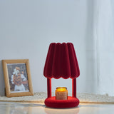 Modern Coral Ice Cream Accent Table Lamp Sculptural Flocking Resin Lighting