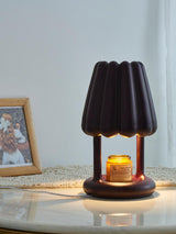 Modern Coral Ice Cream Accent Table Lamp Sculptural Flocking Resin Lighting