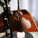 Modern Wooden Stool Style Side Table Lamp with Leather Accents and Candle Warmer Function