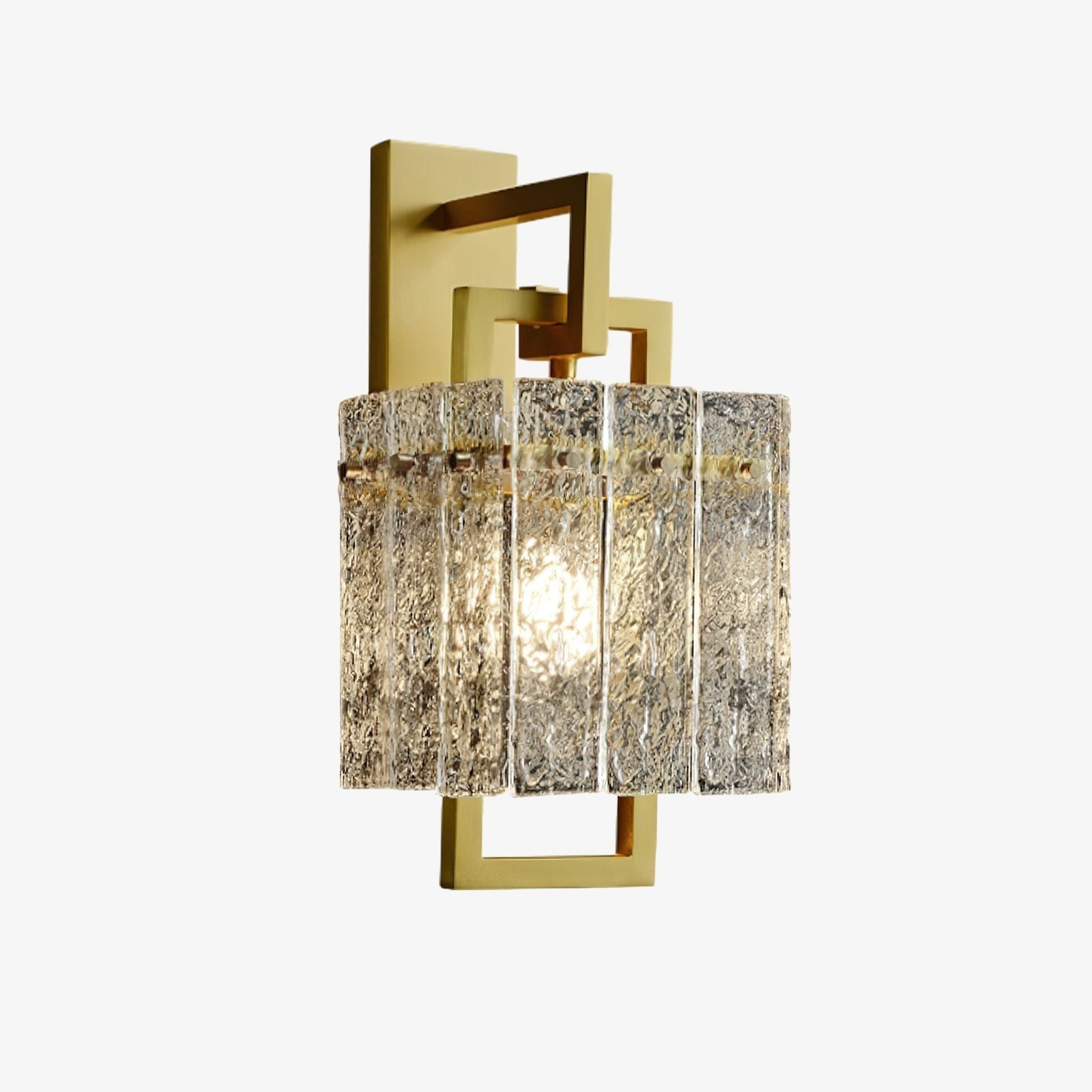 geometric-brass-wall-light-with-corrugated-glass-shade-for-modern-indoor-home-decor