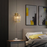 geometric-brass-wall-light-with-corrugated-glass-shade-for-modern-indoor-home-decor