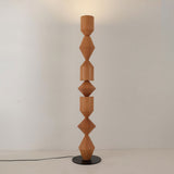 Modern Costantina Geometric Tower Floor Lamp with Diamond LED Segments