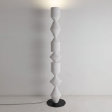 Modern Costantina Geometric Tower Floor Lamp with Diamond LED Segments